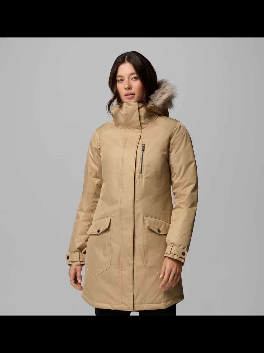 Women's Columbia Suttle Parka In Color Beach Size XL